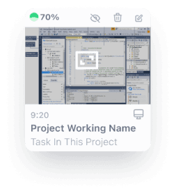 Work tracking main screenshot
